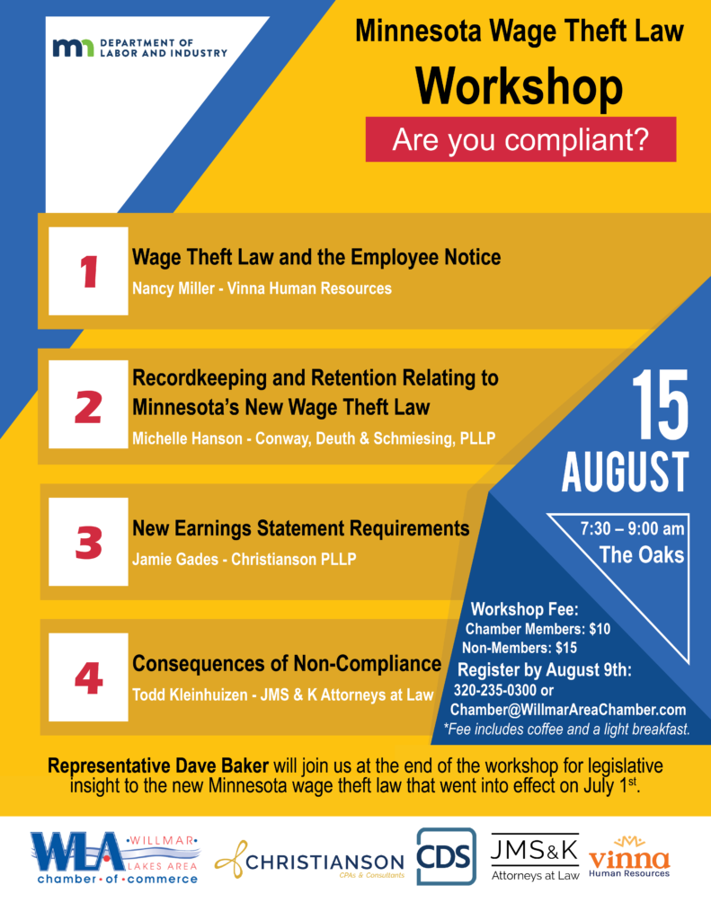 Minnesota Wage Theft Law Christianson PLLP