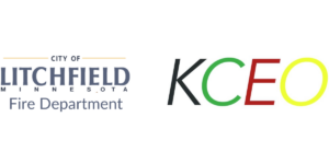 Logos of the Litchfield Fire Department and KCEO